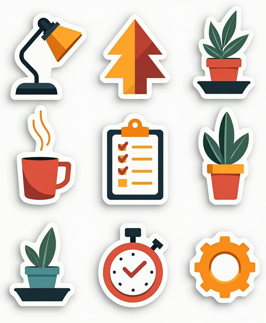 Work & Productivity - Sticker Sheet v2